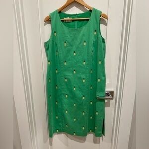 Pendleton green pinnacle print green coquette girl dress size 12